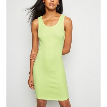 Mint Green Ribbed Bodycon Dress