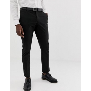 Selected Homme slim fit stretch suit trousers in black