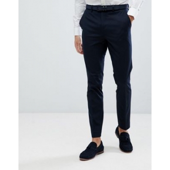 Jack & Jones Premium slim fit suit trousers in navy