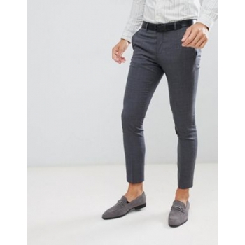 Jack & Jones Premium super slim fit stretch suit trousers in grey