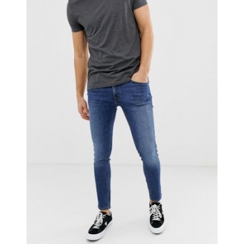 Jack & Jones skinny fit jeans in mid blue