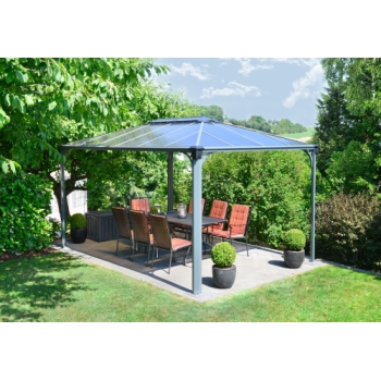 Palram-Canopia Martinique 4300 Rectangular Garden Gazebo Grey