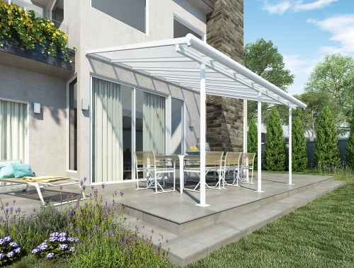 Palram-Canopia 3x4.25m Sierra Veranda Patio Cover White - Clear