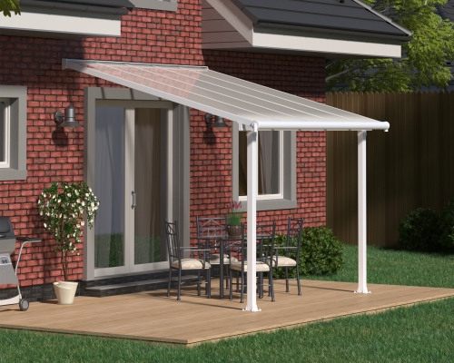 Palram-Canopia 3x3.05m Olympia Veranda Patio Cover White - Clear