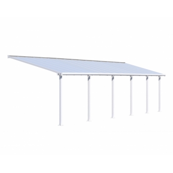 Palram-Canopia 3x9.71m Olympia Veranda Patio Cover White - Clear