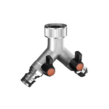 Claber Adjustable Two Way Tap Connector