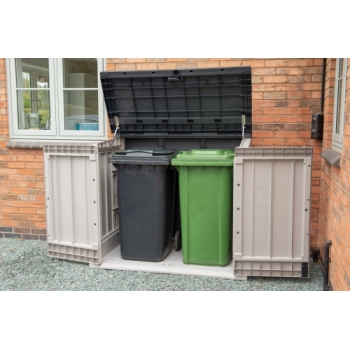 Forest Garden Extra Large Garden Storage Unit / Bin Store - 1200 Litre (Grey)