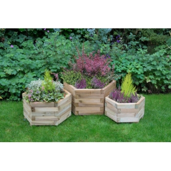 Forest Garden York Hexagonal Planter (Set of 3)