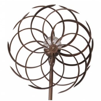 Smart Garden Spiro Wind Spinner with Solar Crackle Ball