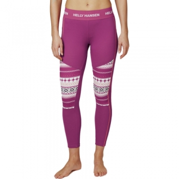 Helly Hansen Womens Lifa Active Graphic Baselayer Trousers L - Waist 31.5-34' (80-86cm)  Leg 32-32.5'